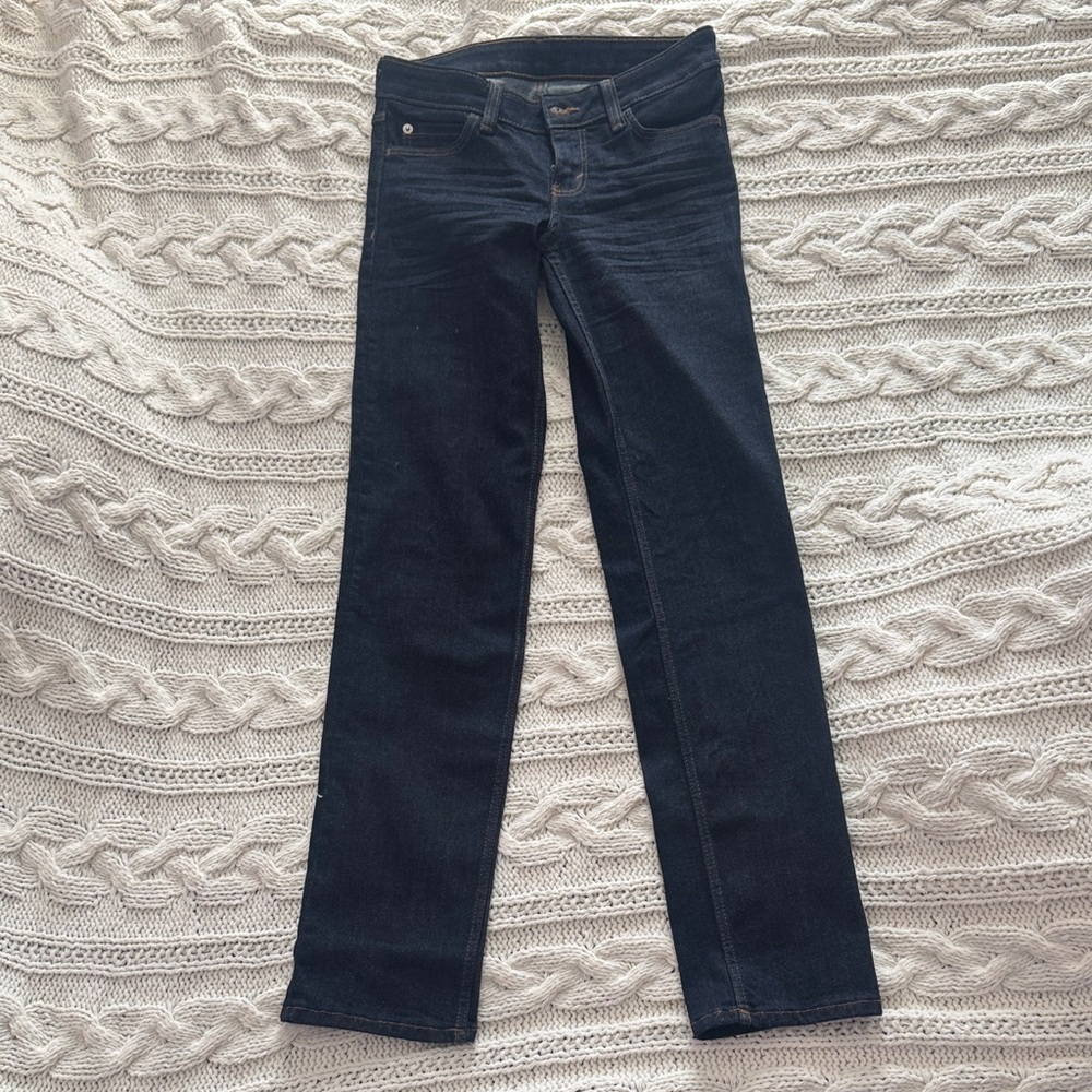 Classic Navy Straight Leg Jeans